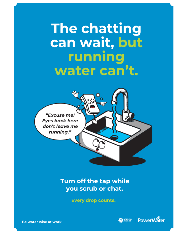 The chatting can wait, but running water can't