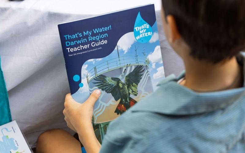 Child reviewing curriculum at TMW! visit